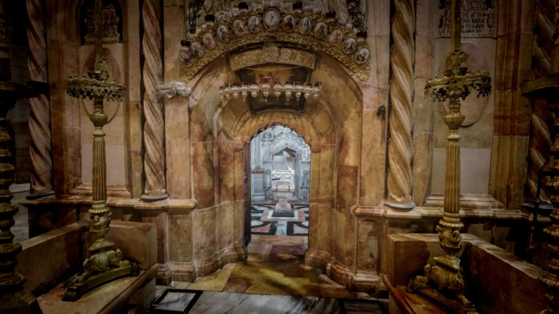 Secrets of Christ's Tomb backdrop