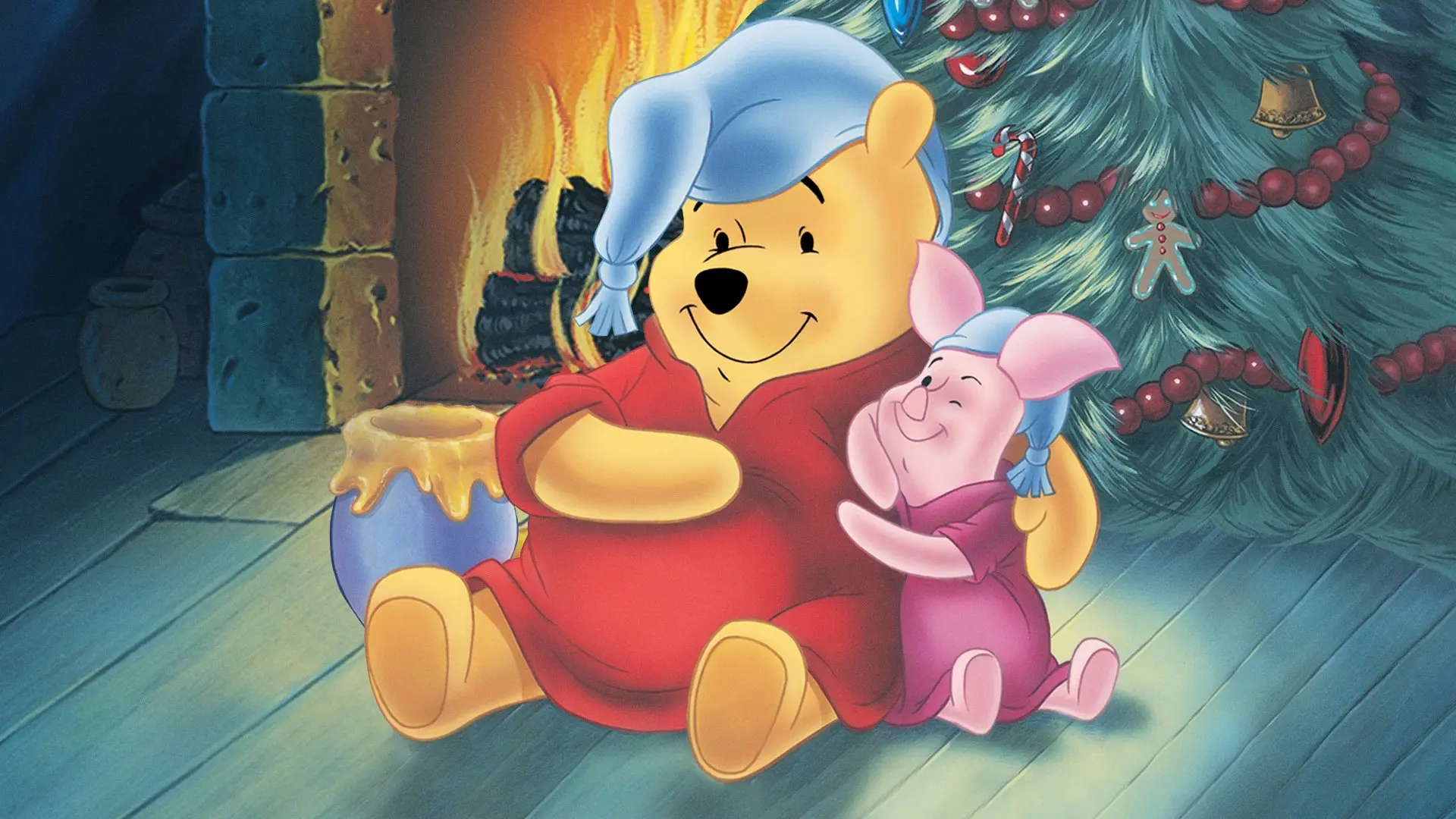 Winnie the Pooh: A Very Merry Pooh Year backdrop