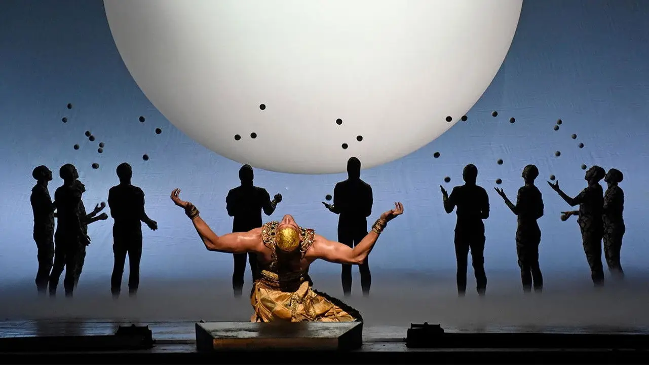 The Metropolitan Opera: Akhnaten backdrop