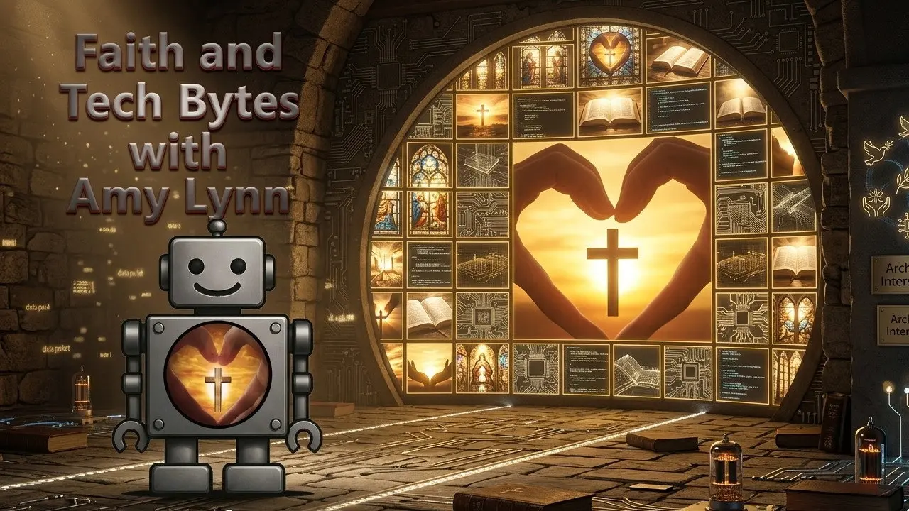 Faith and Tech Bytes with Amy Lynn backdrop