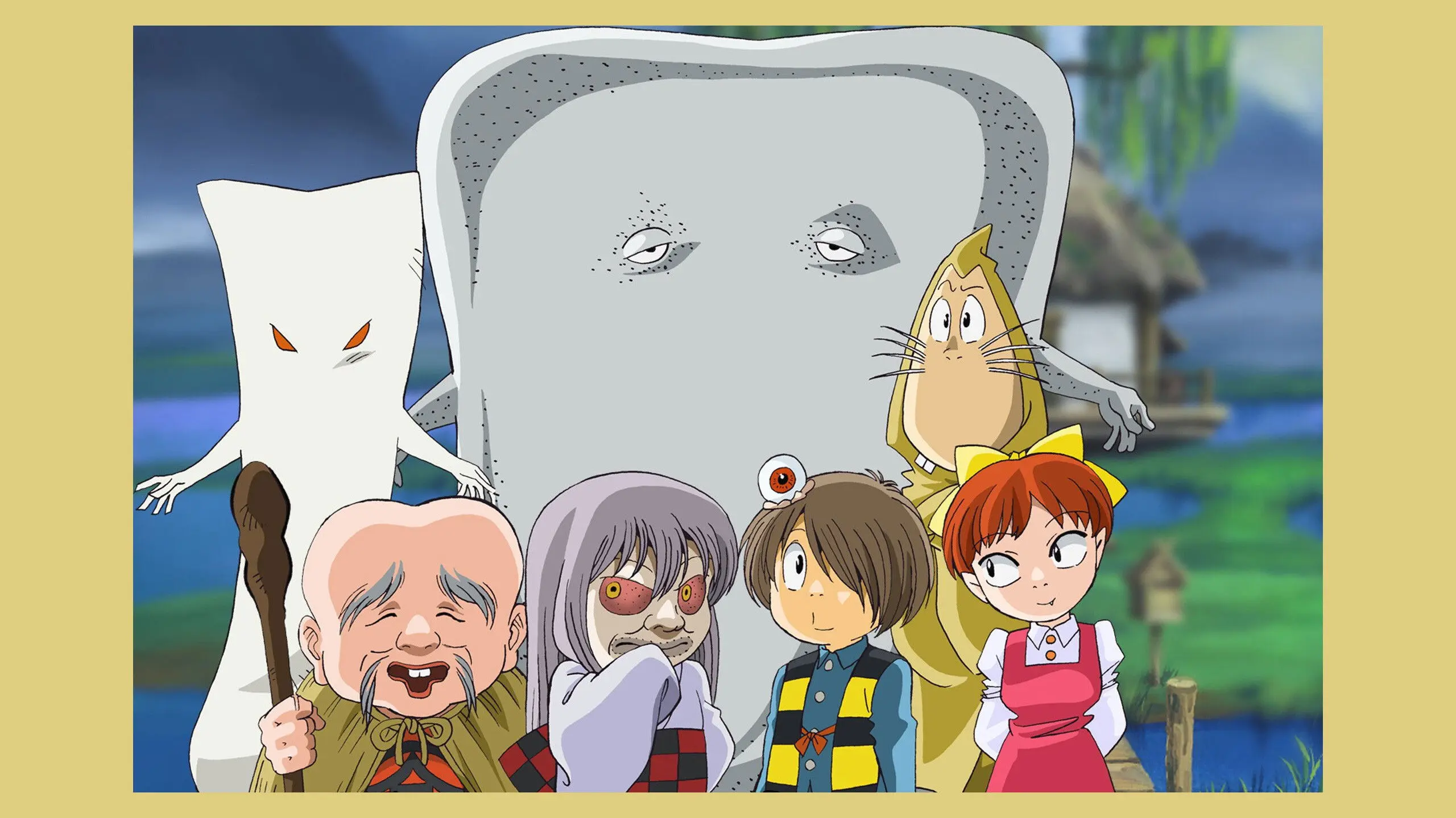 Cackling Kitarou backdrop