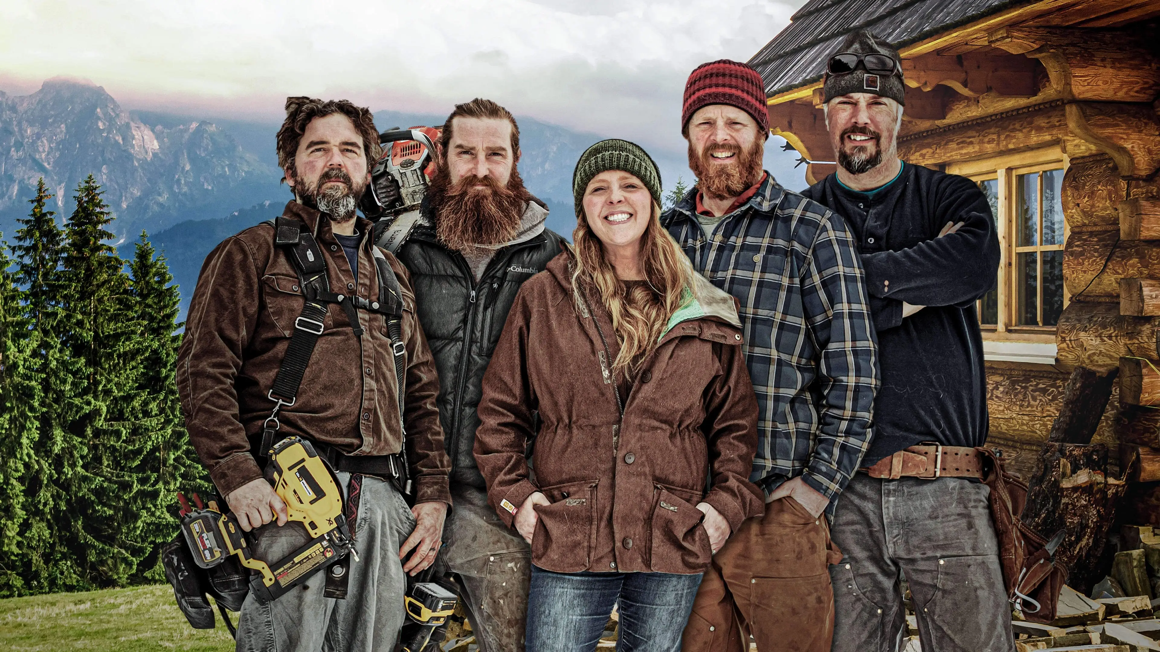 Maine Cabin Masters backdrop