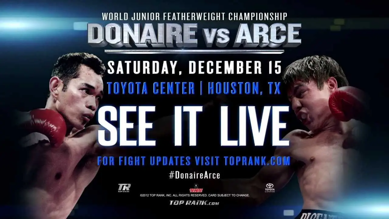 Nonito Donaire vs. Jorge Arce backdrop