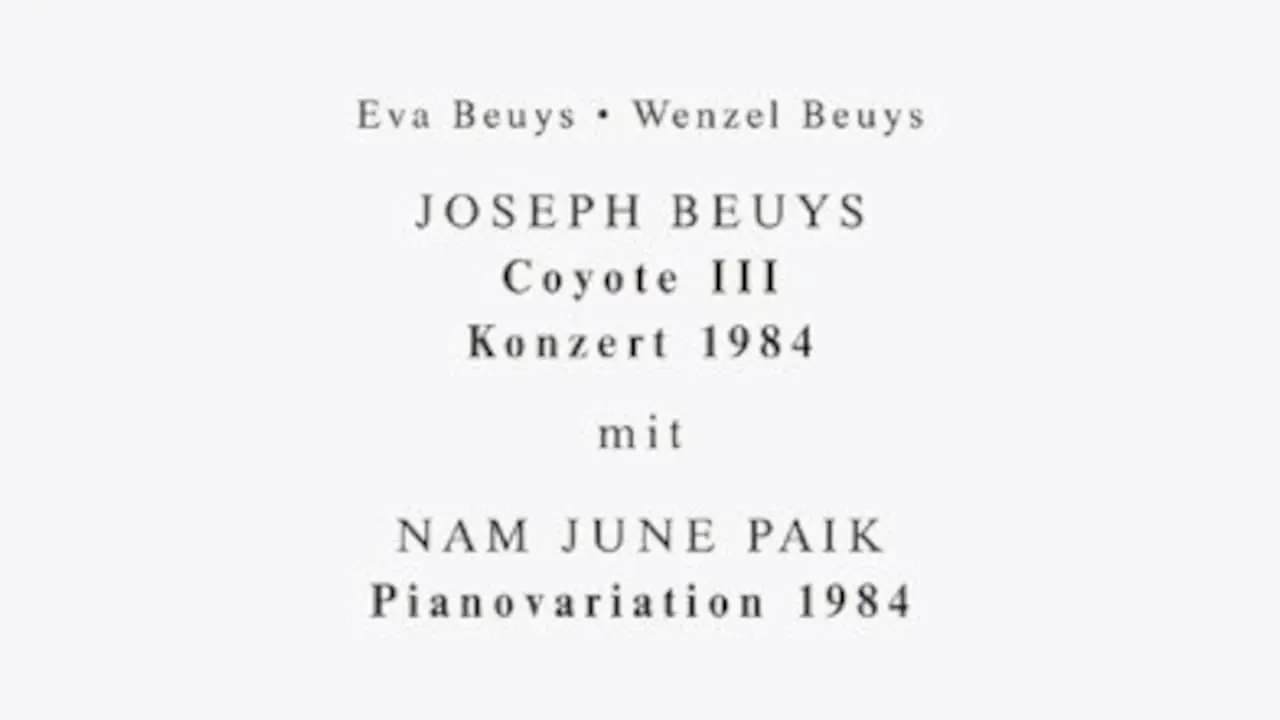 Joseph Beuys - Coyote III backdrop