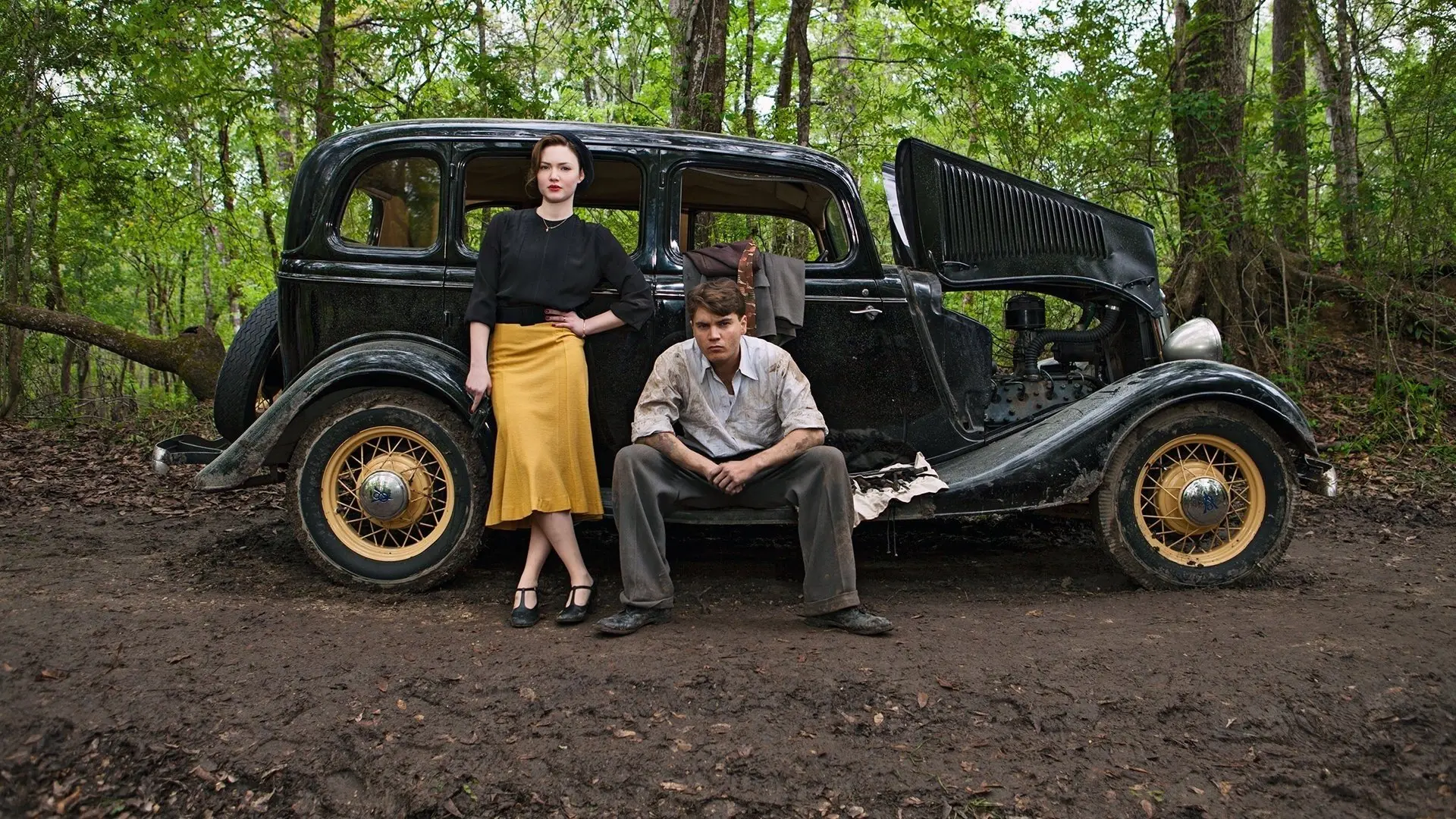 Bonnie & Clyde backdrop