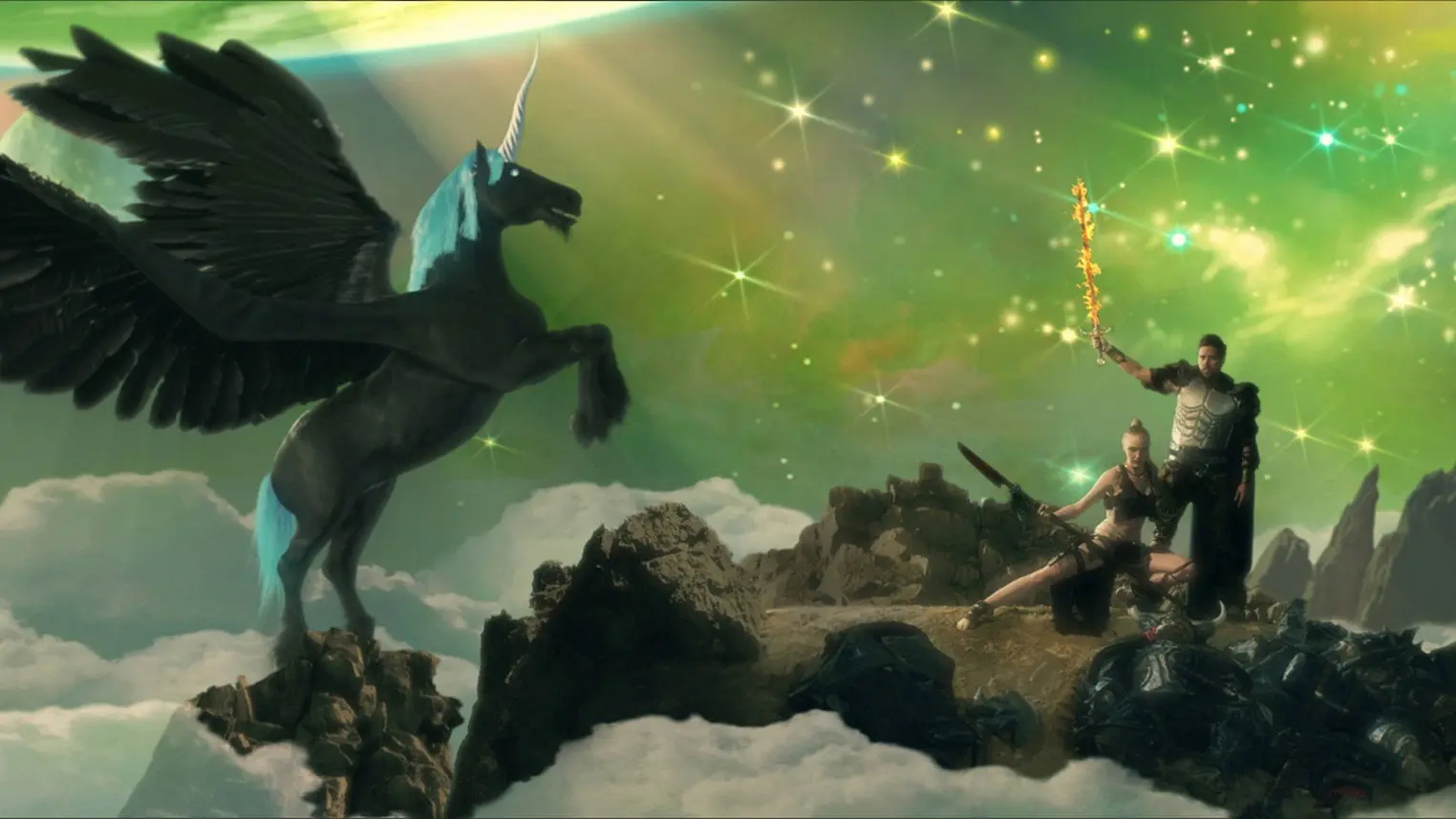 Unicorn City backdrop