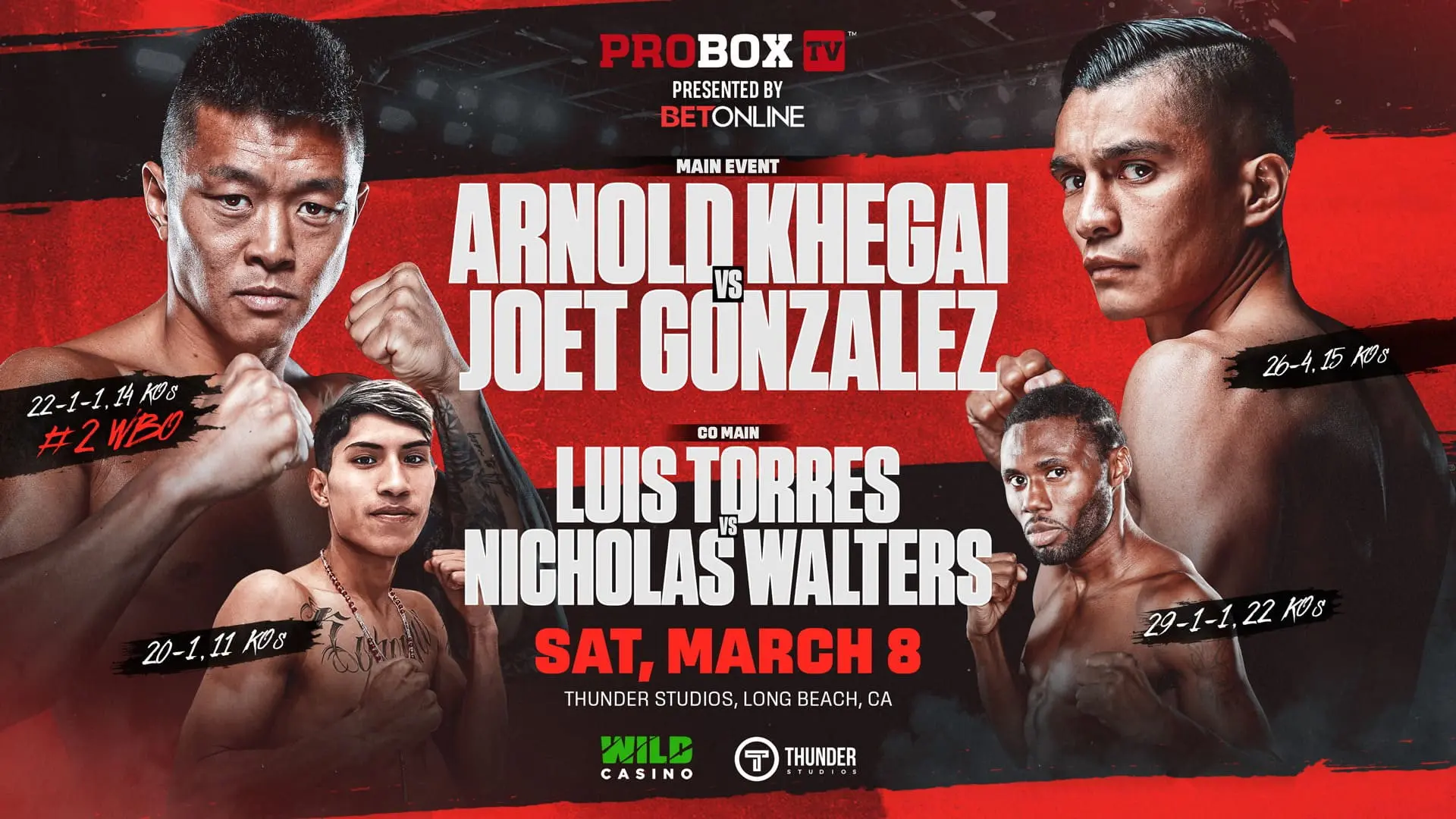 Arnold Khegai vs. Joet Gonzalez backdrop