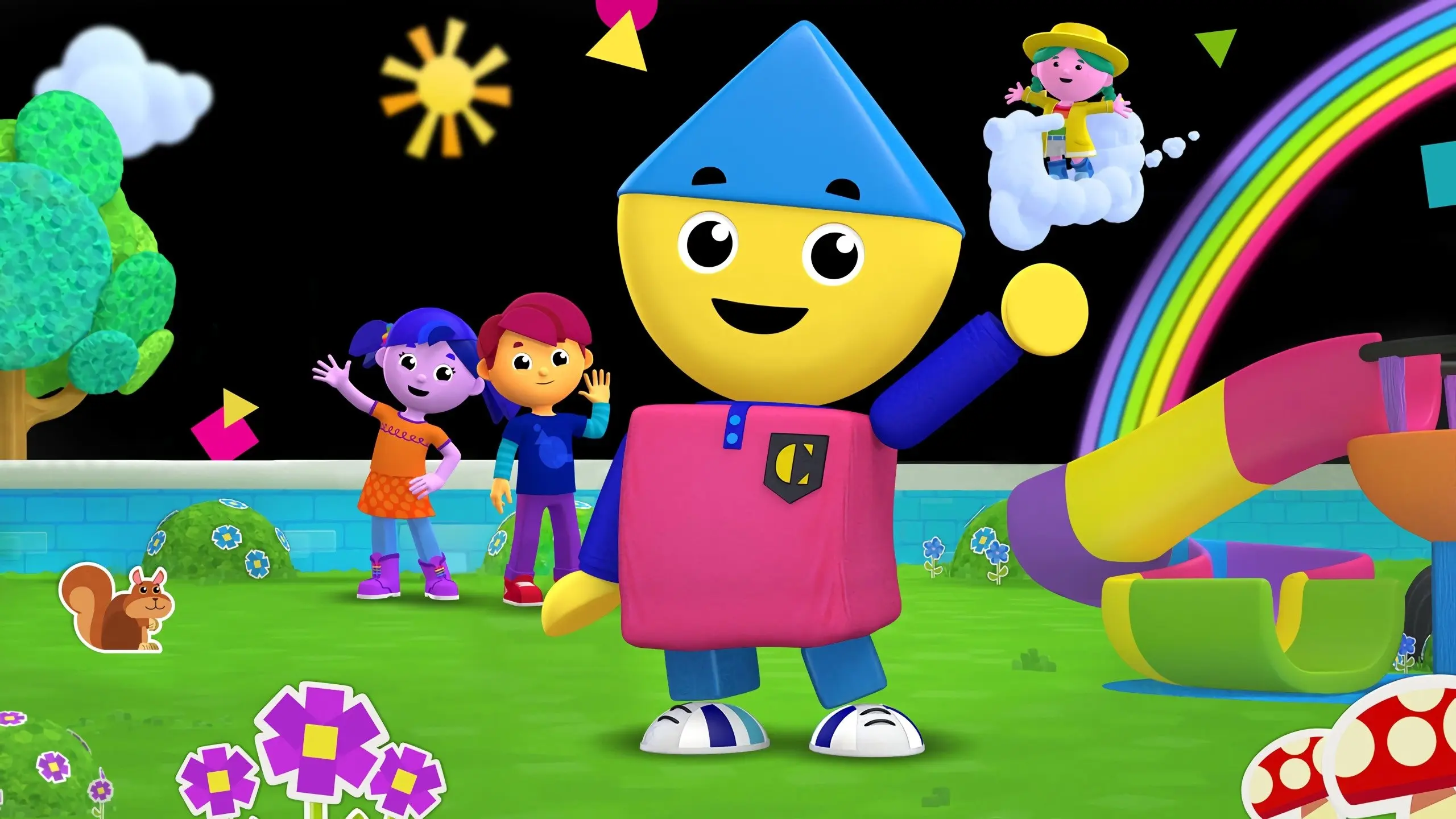 Charlie's Colorforms City backdrop