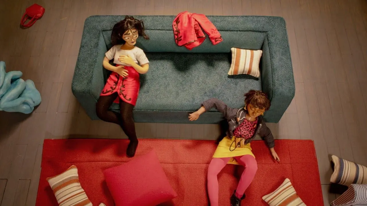 Women Wearing Shoulder Pads: English Dub, Movie-Length Version backdrop