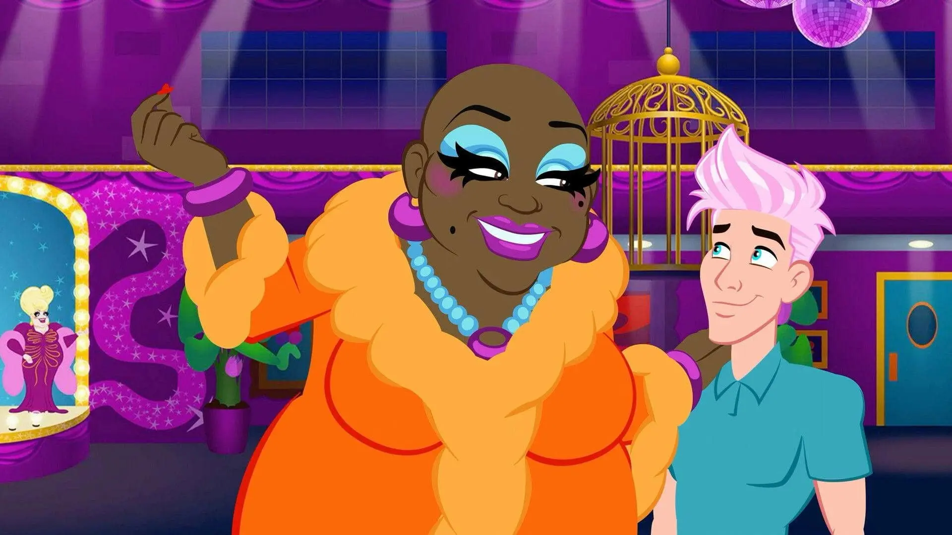 Maxxie LaWow: Drag Super-shero backdrop