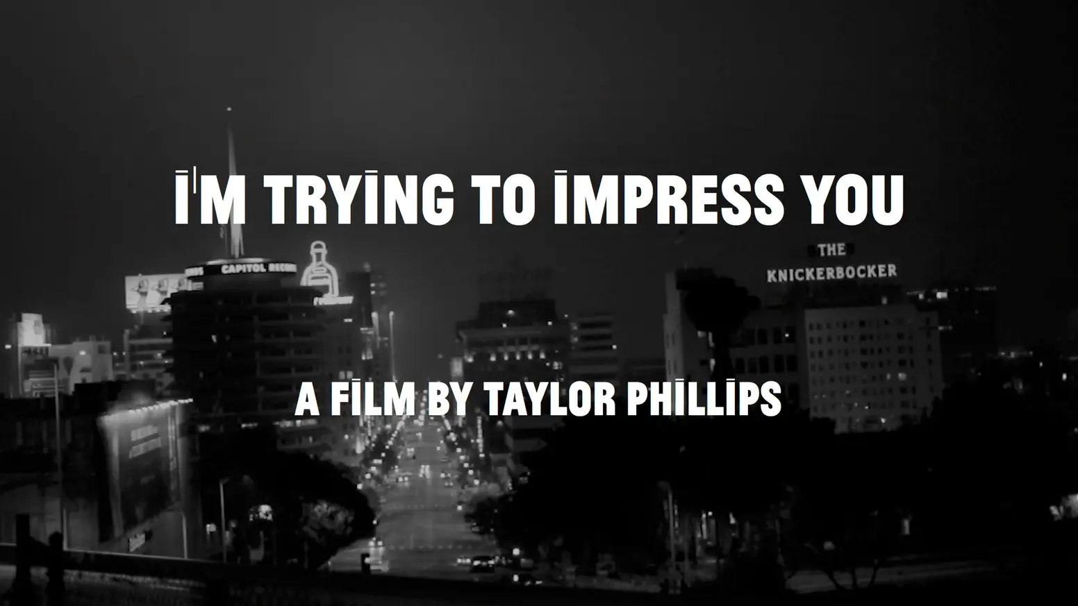 I'm Trying to Impress You backdrop