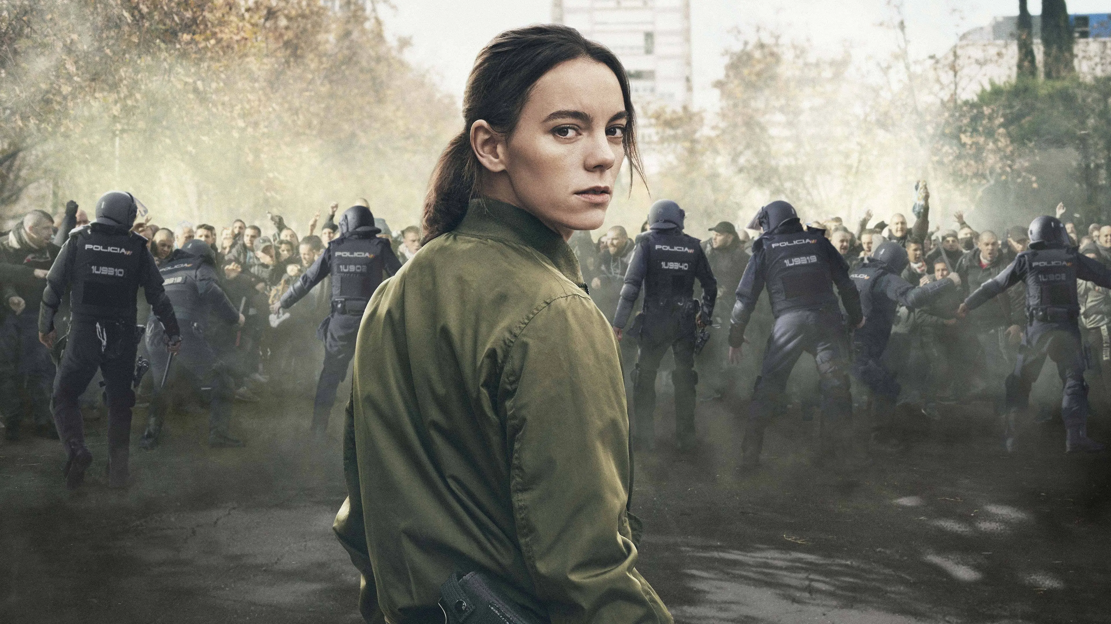 Riot Police backdrop