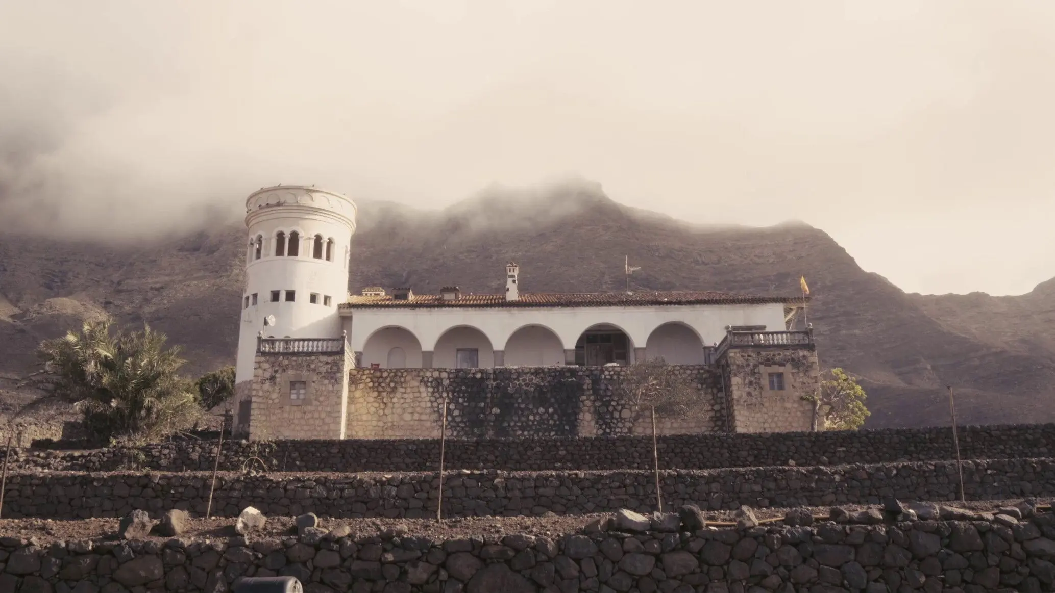 The three steps backdrop