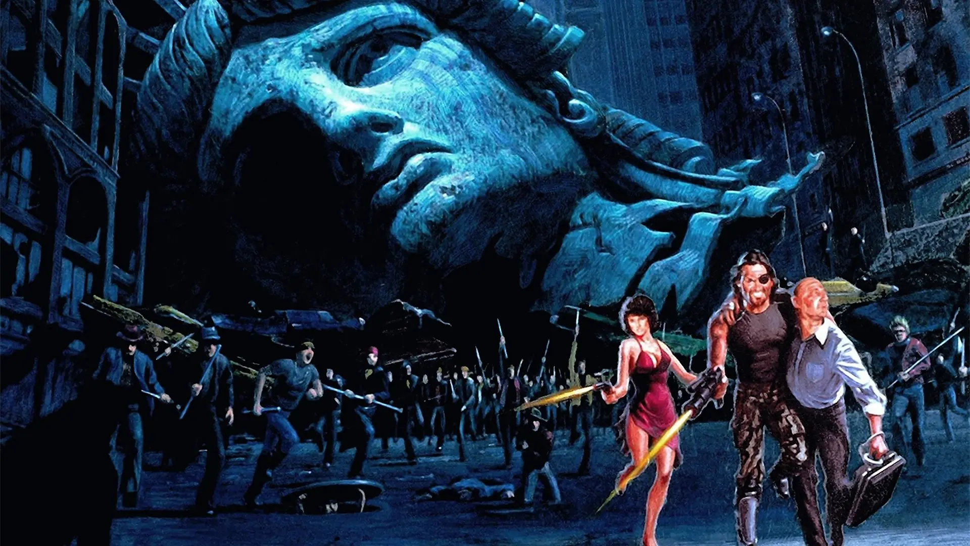 Escape from New York backdrop