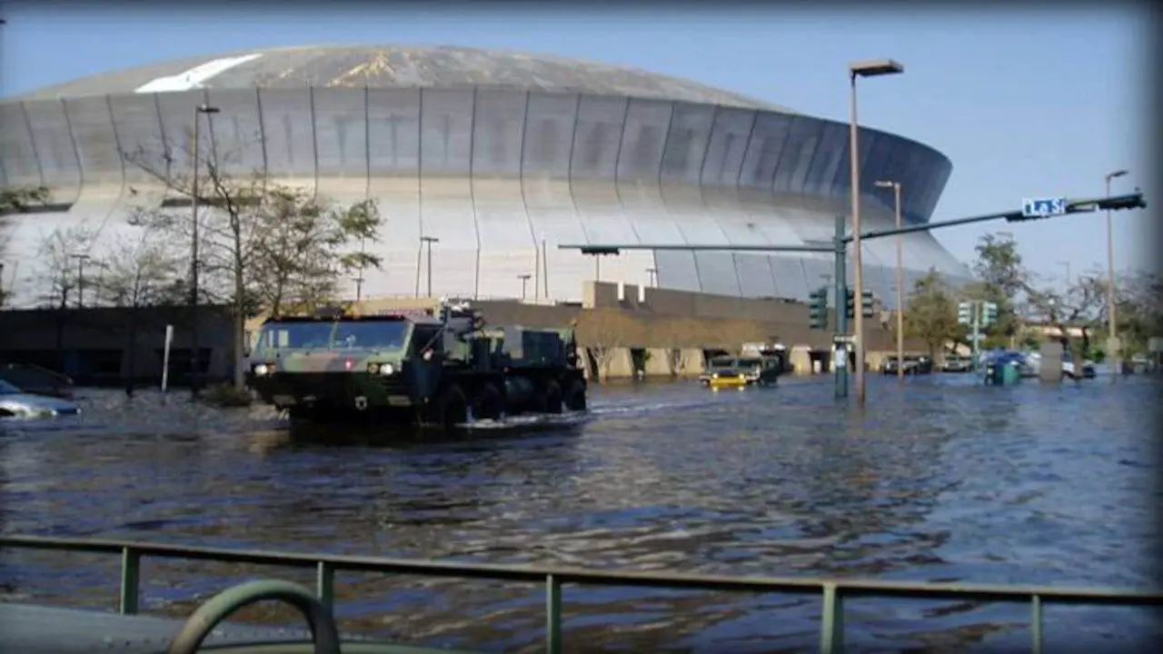 Inside Hurricane Katrina backdrop