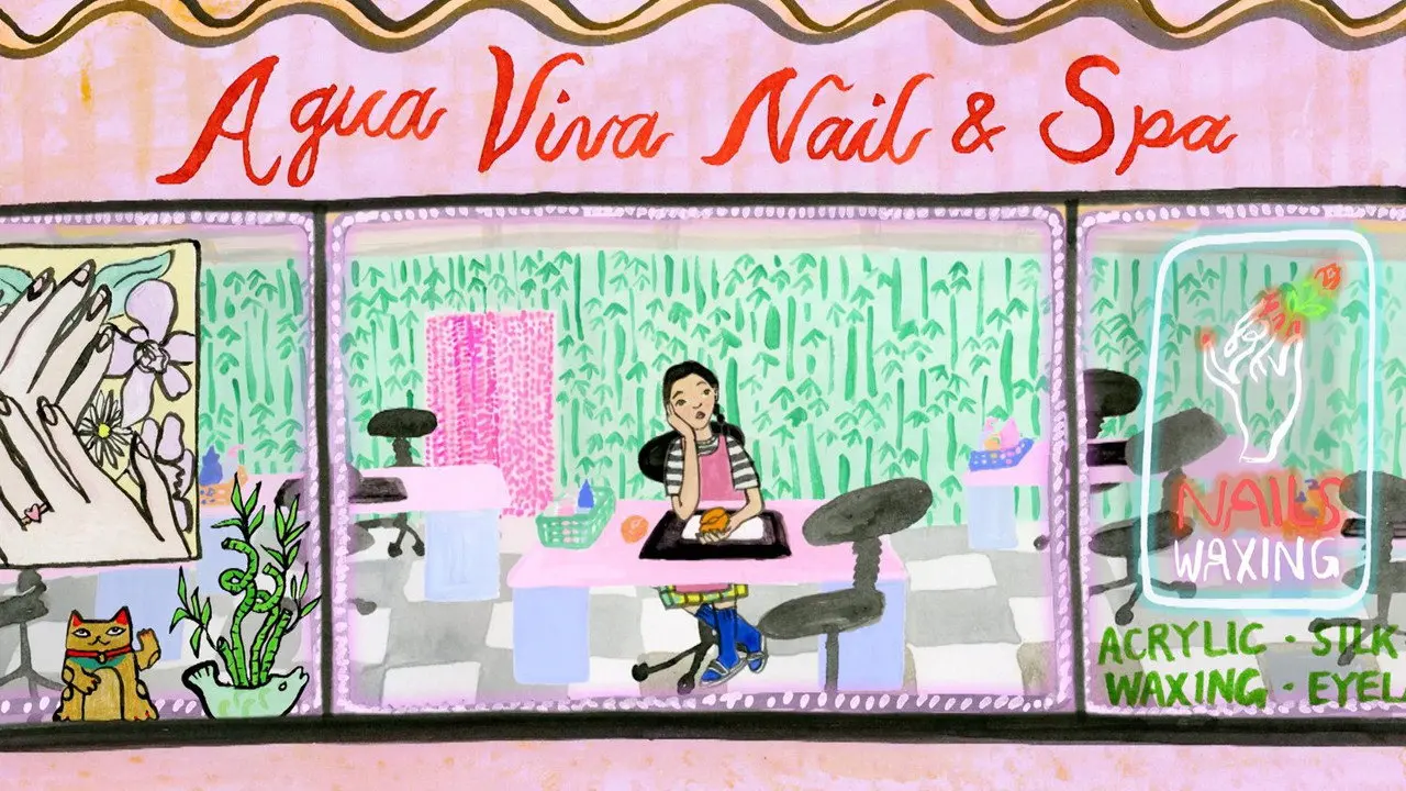 Agua Viva backdrop