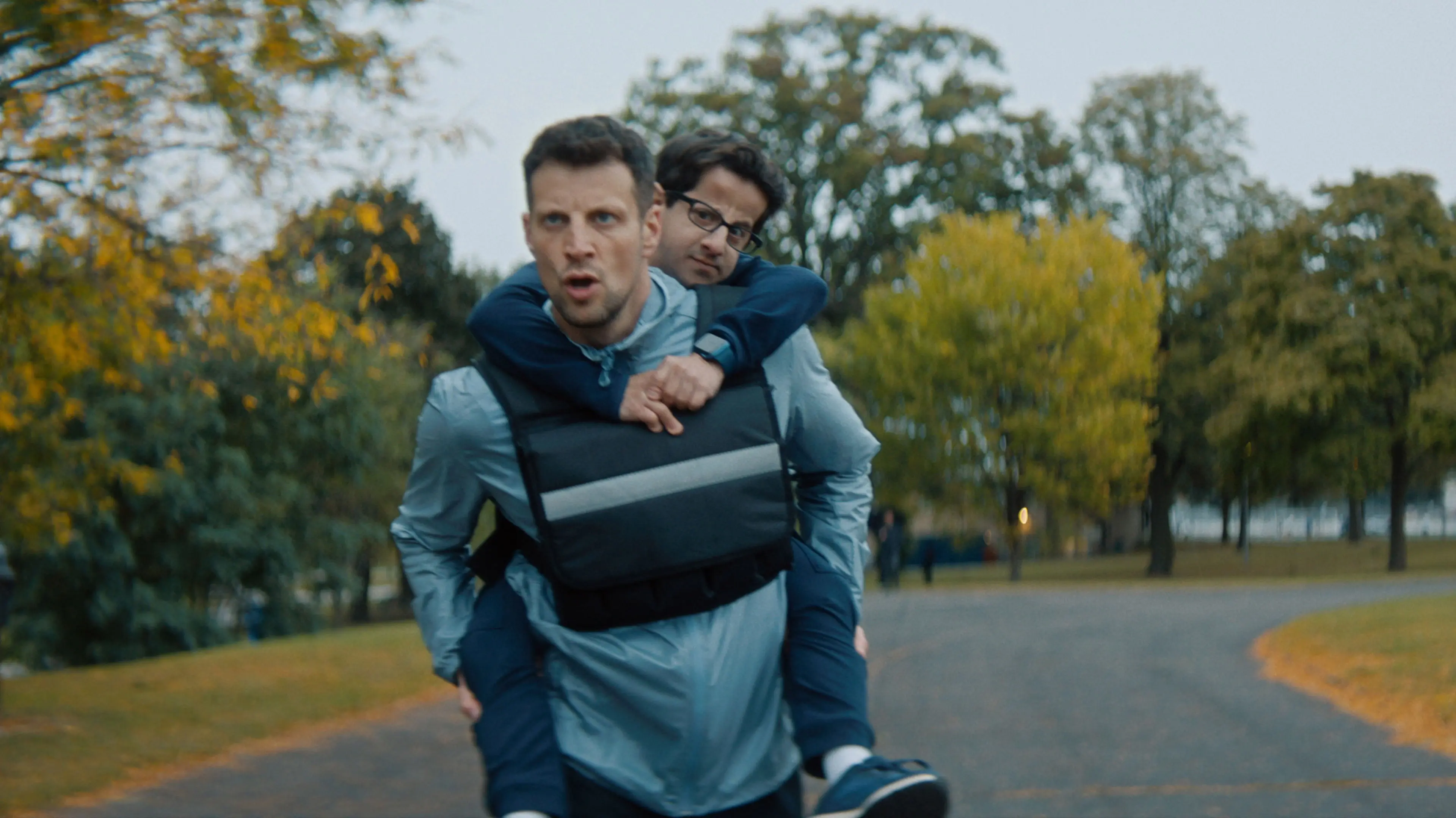 Racewalkers backdrop