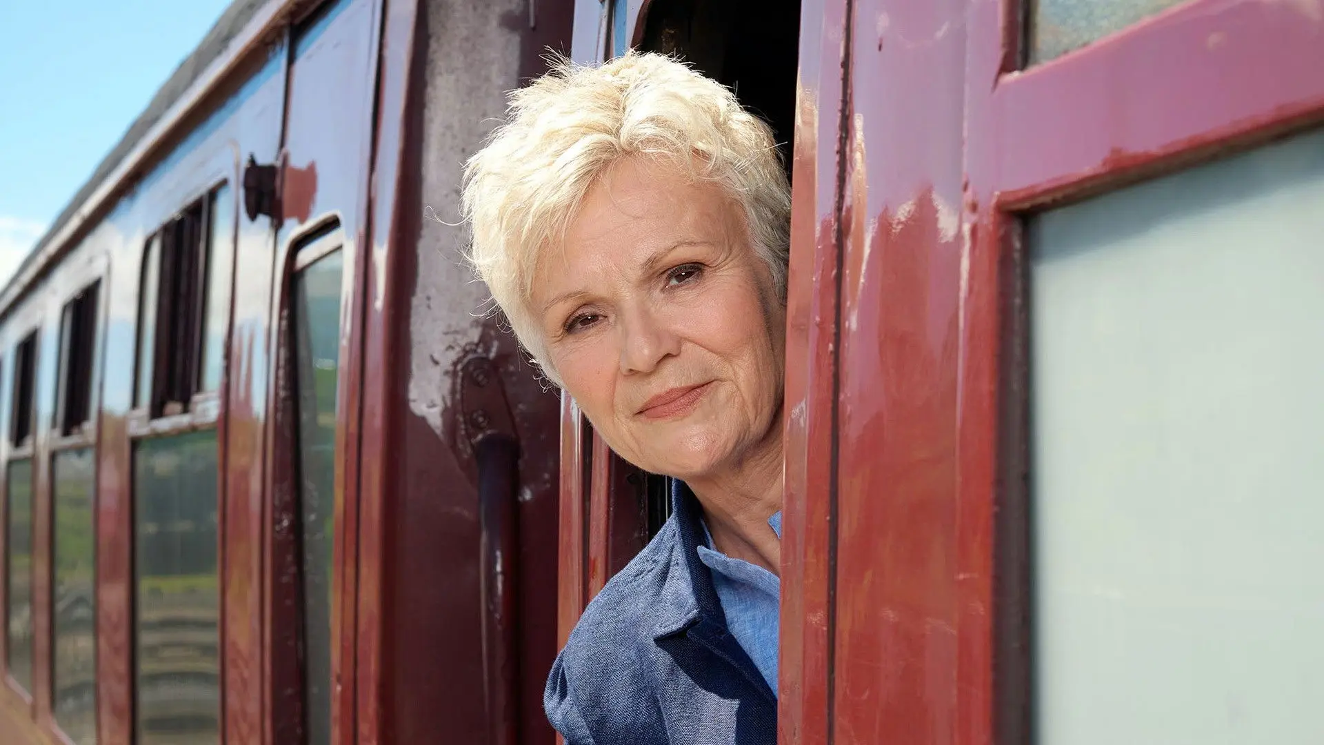 Coastal Railways with Julie Walters backdrop