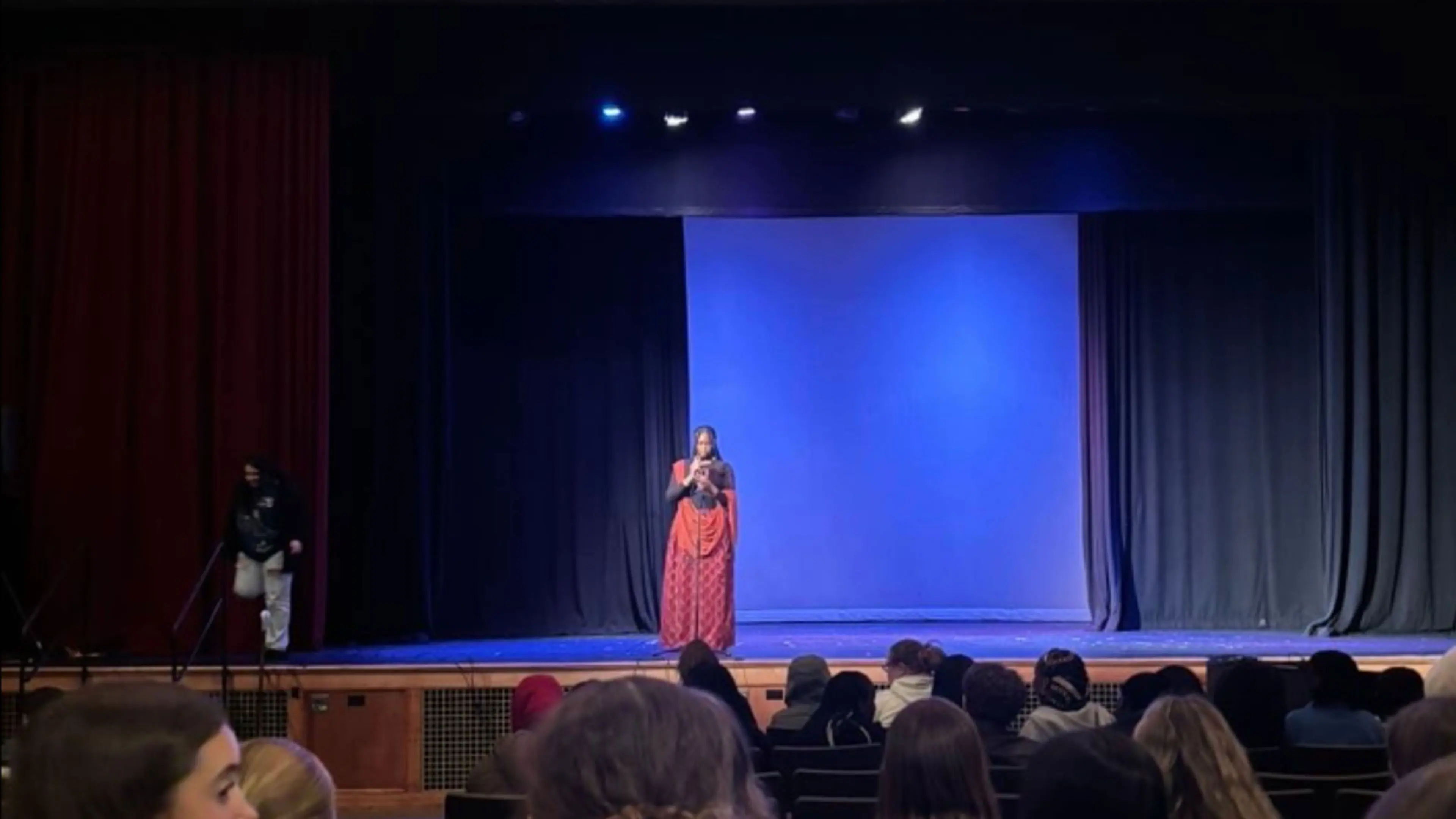 Culture Day at Deering High School backdrop