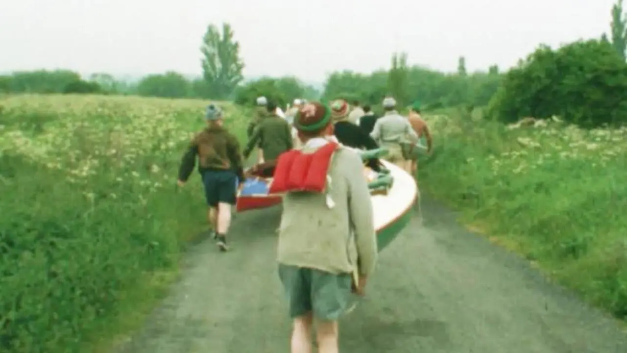 Canoe backdrop