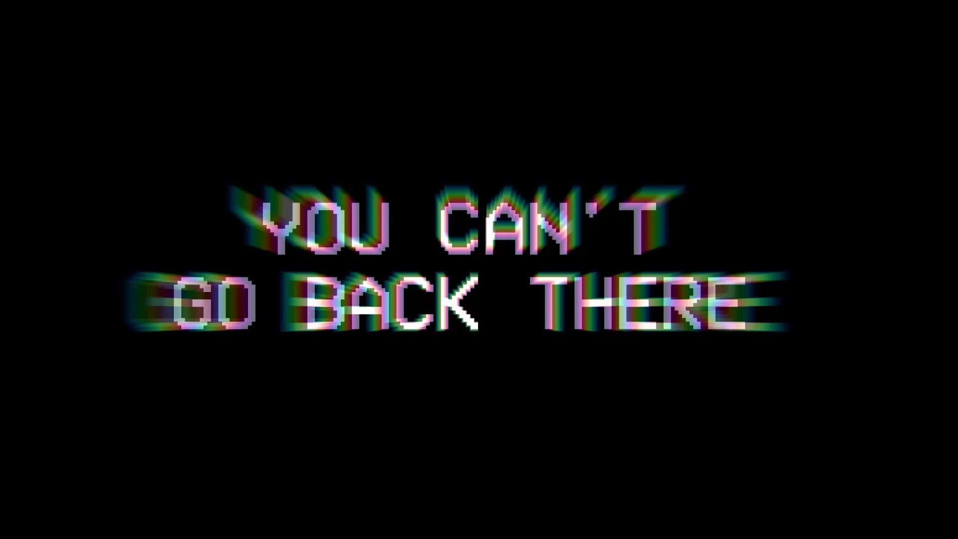 They're Never Coming Back backdrop