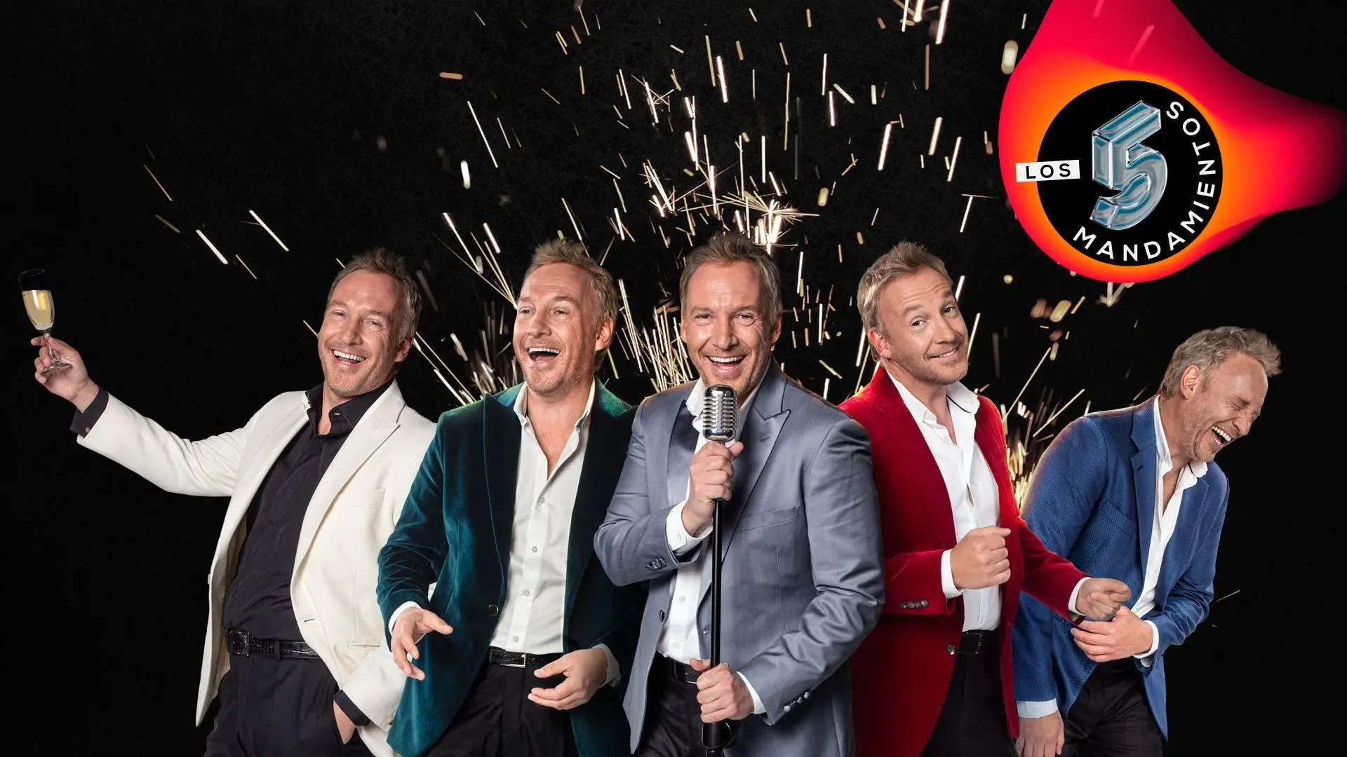 Los 5 mandamientos backdrop