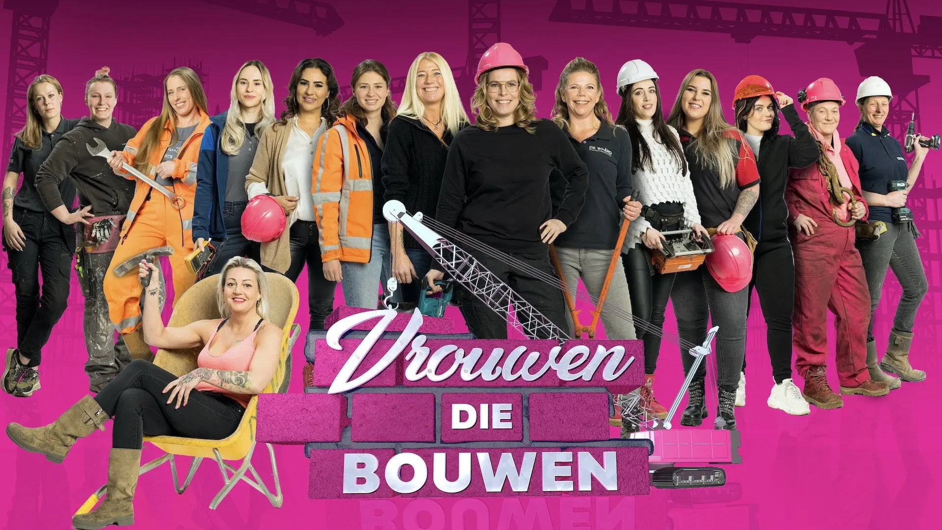 Female Construction Workers backdrop