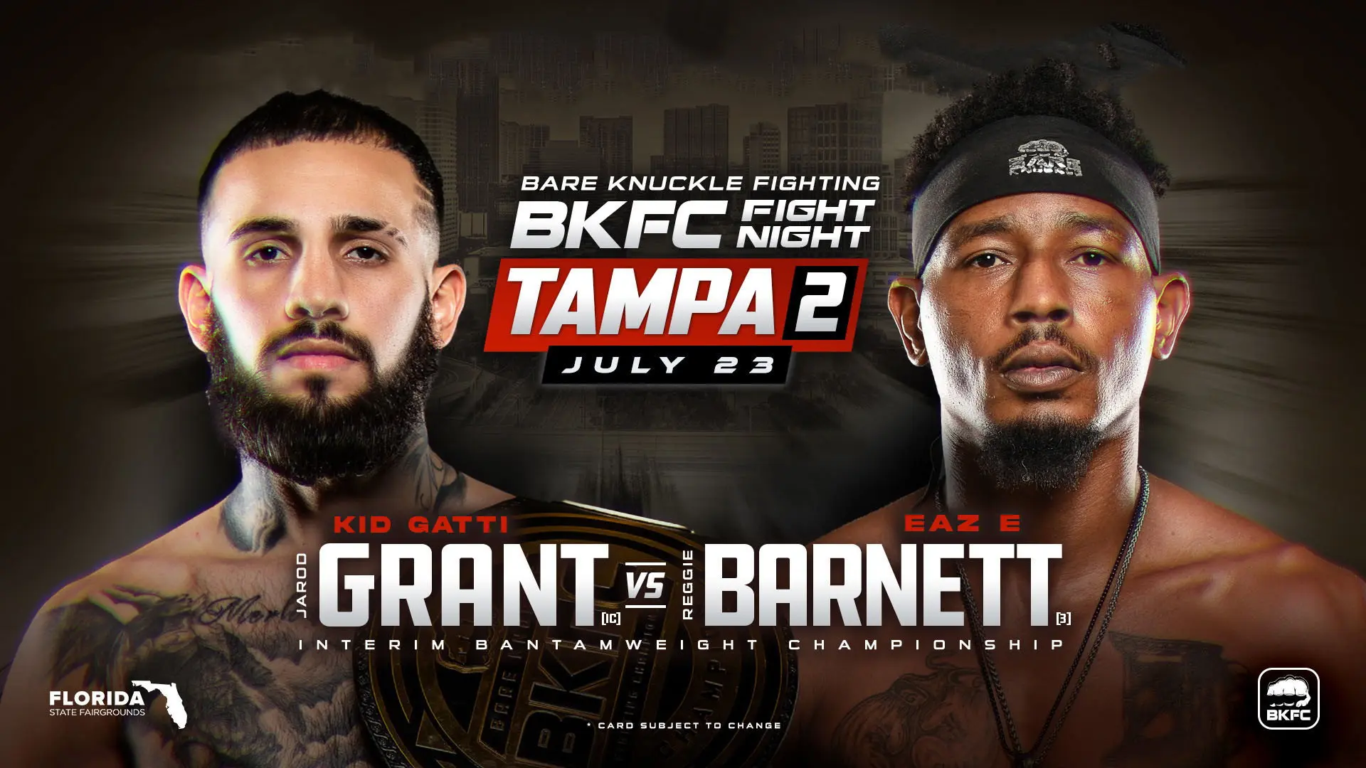 BKFC Fight Night: Tampa 2 backdrop