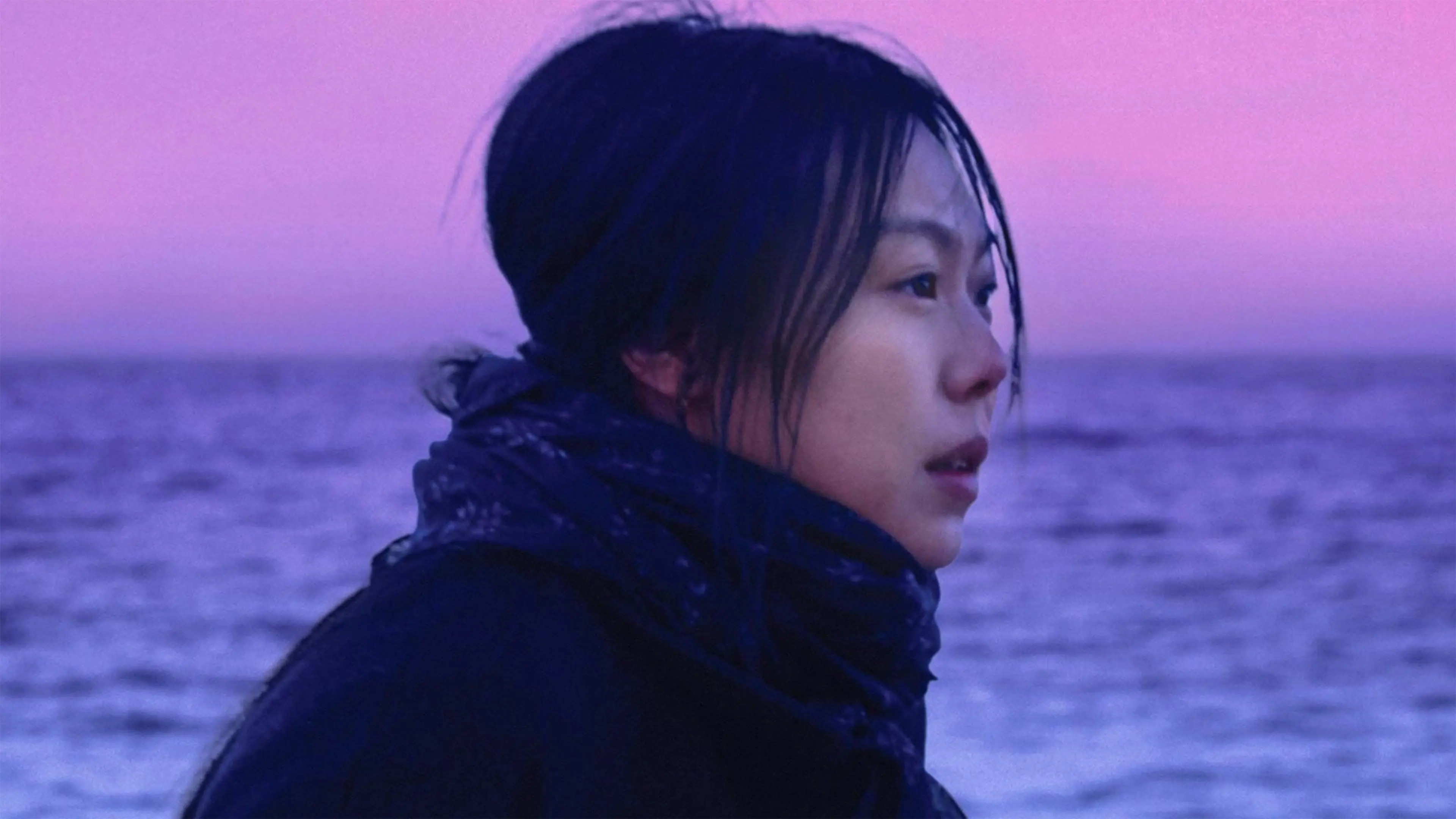 On the Beach at Night Alone backdrop