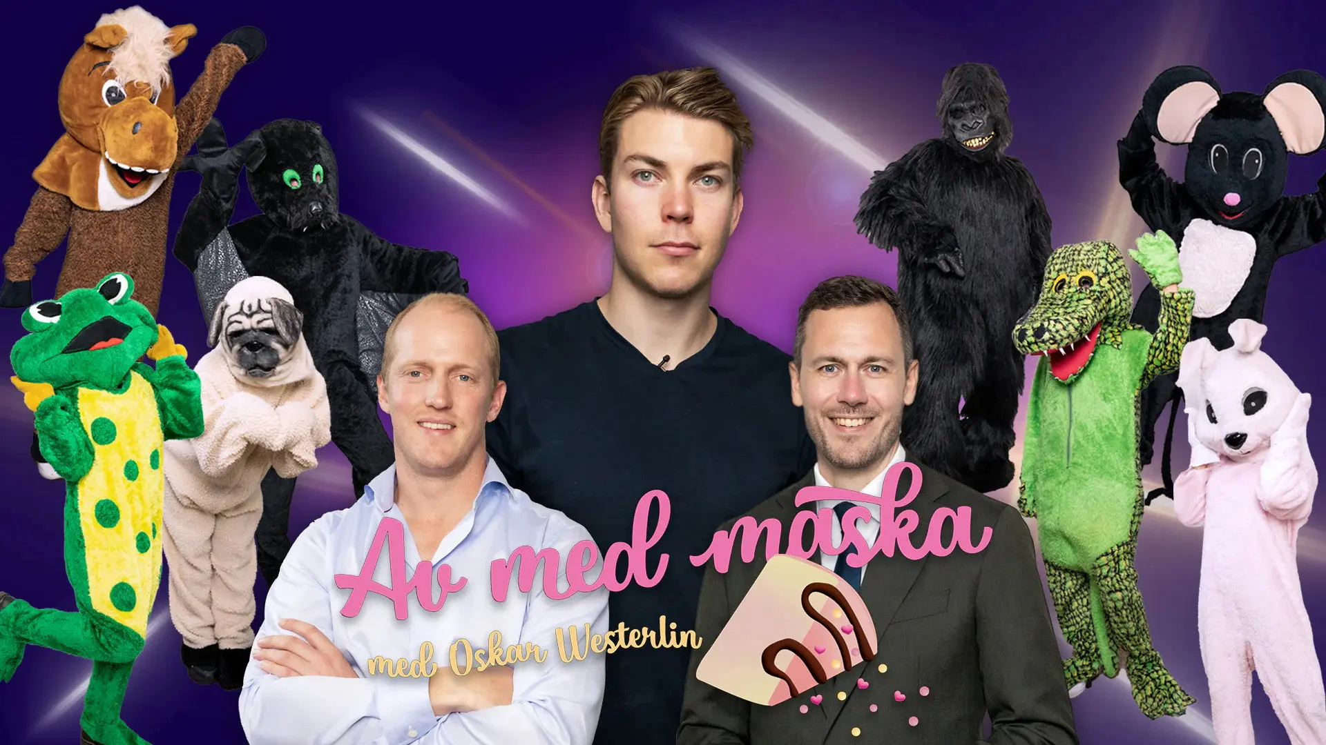 Av med maska backdrop