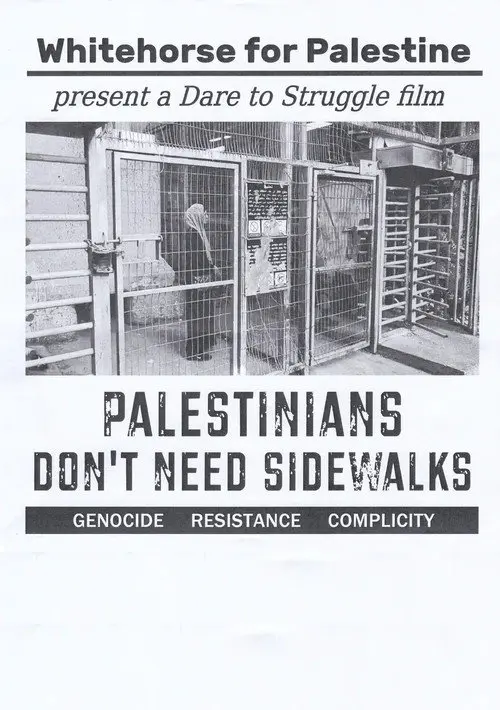Palestinians Don't Need Sidewalks